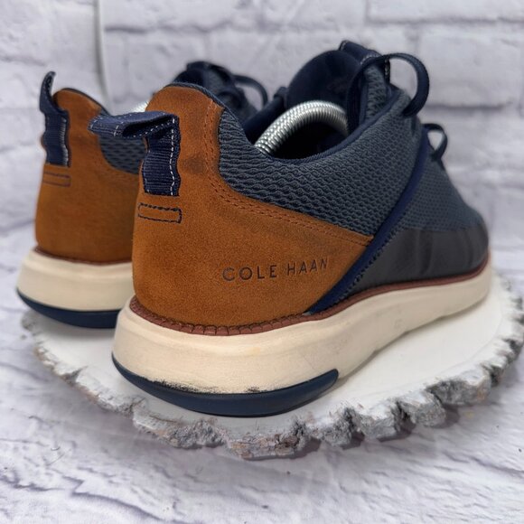 Cole Haan Grand Remix Shoes Mens 10.5 Blue Athletic Casual Dress Lace Up Sneaker - Picture 5 of 12